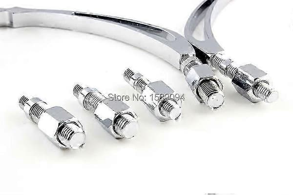 Chrome Anpassade Backspeglar Blå För Harley Motorcykel Cruiser Chopper Dyna Electra Glide