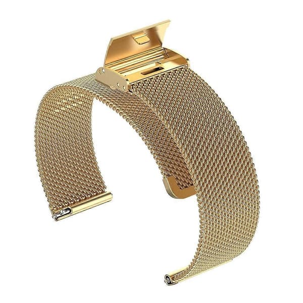 Tre Perler Rustfrit Stål Rem 22mm Gold