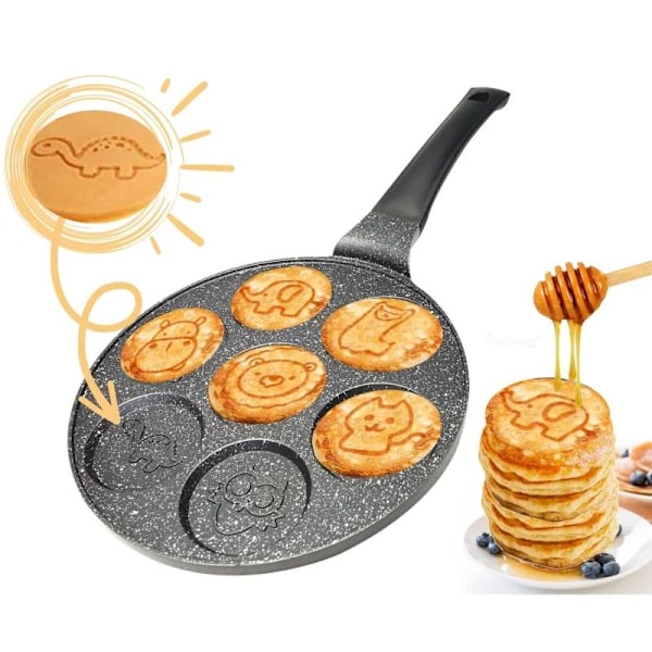 Pancakepande med dyremønster, sort black 941