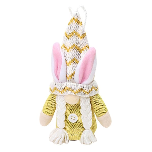 Påskhängande Kanin Ornament Ansiktslös Tomte Kanin Docka Handgjord Återanvändbar Vår Hemdekoration K