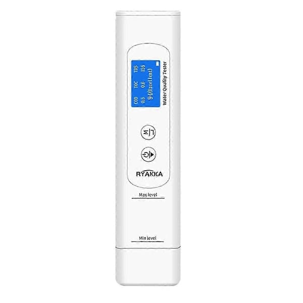 Dricksvattenkvalitetstestare, 6-i-1 TDS-mätare Digital vattentestare TOC, COD, TDS, UV275, EC & Temp /Or White