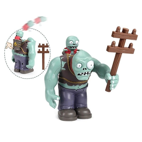 Plants Vs Zombies Leksaker Actionfigurer Gargantuar Robot Julklapp Plant Zombie Spelfiguriner Dockleksak För Barn Captain Zombie