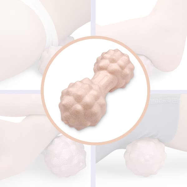 TPR Peanut massagebold til dyb muskelmassage Rosa