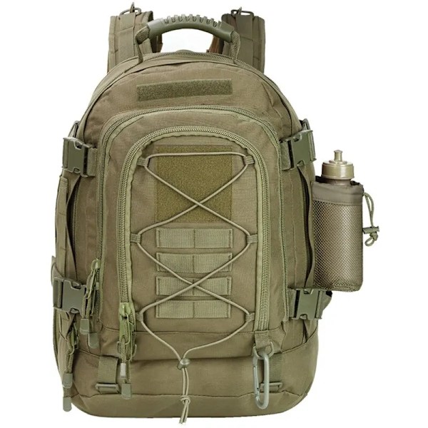 60L Stor Militär Taktisk Ryggsäck Armé Molle Assault Rucksack Herr Ryggsäckar Resor Camping Jakt Vandring Expanderbar Rucksack Y