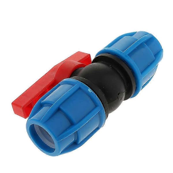 Slange Kuglehane Konnektor, 20 mm Plastik Lige Rør Adapter Fitting 25mm Plastic Core
