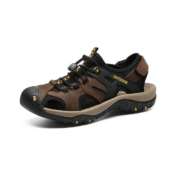 Sandaler Nya Herr Casual Outdoor Beach Skor Kardborre Sneakers Tillverkare 42