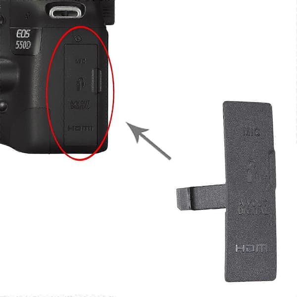 For Canon EOS 550D OEM USB-deksel