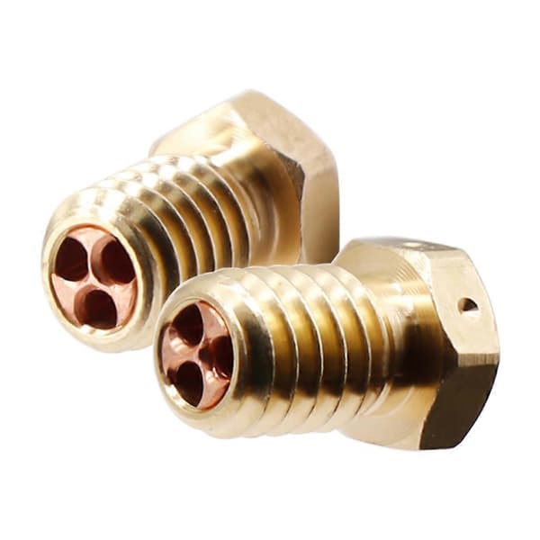 3D Printerdyse til 1.75/3mm Filament E3DV6 High Flow Clone CHT Tip Dyse Messing Printhoved Dyser 0.4mm 0.6mm 0.8mm 0.4mm