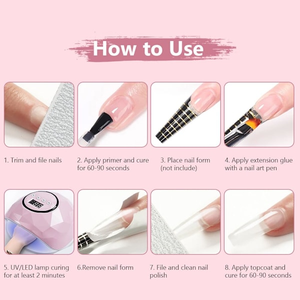 Solid nagellim, Strasslim, 15ml, Gel, Solid nageltipp för DIY, Konstgjord nagel, för 3D-skulpturer, Strass, Lösnaglar (Transparent) 15 ml#Genomskinlig