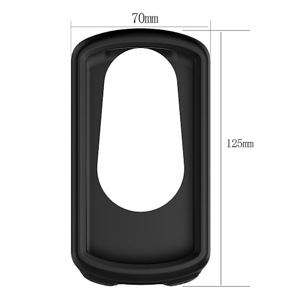 Blød silikoneetui til Garmin Edge 1030 Plus/1030 Cykel GPS Computer Beskyttelsescover - Sort
