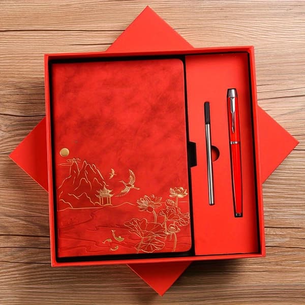 1 stk Notatboksett, Penn + Refill Black Gift Box Set Model