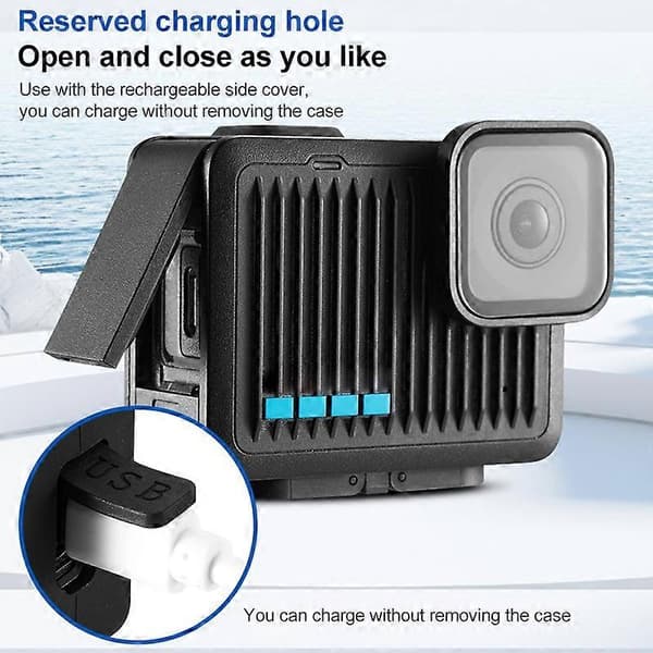Side Cover til GoPro HERO 2024 Side Interface (Sort) Black