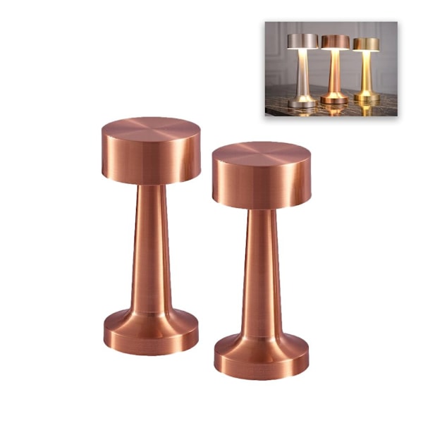 Bordslampa med touchfunktion 2-pack - WELLNGS gold