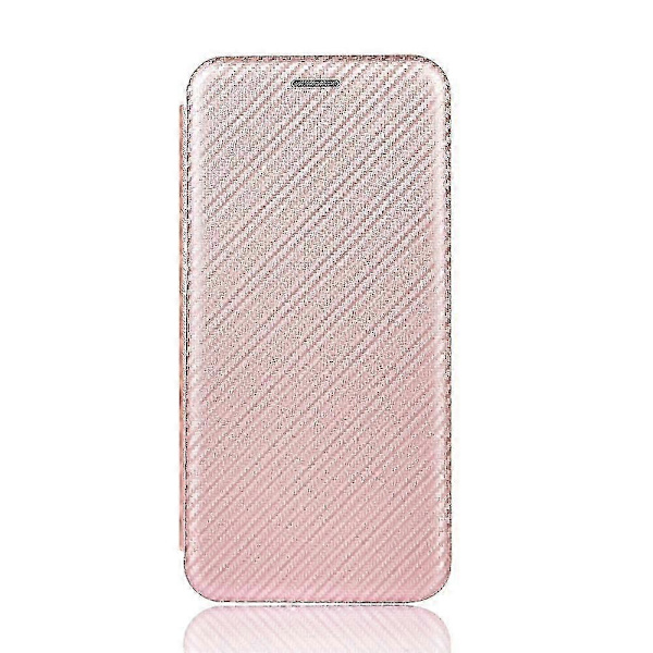 Kolfiberläderfodral för Oneplus 5t Pink