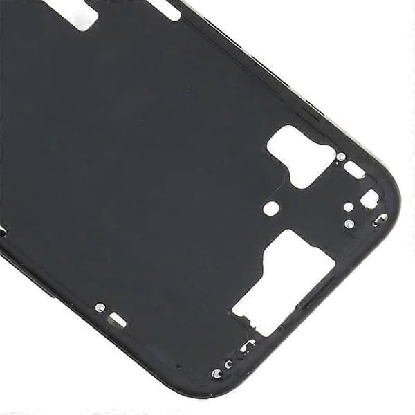 Midtramme-ramme for iPhone 15 med sideknapper + kortbrett Black CE EU Version