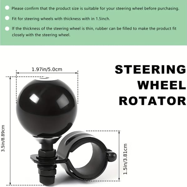 Rat Spinner/Elektrisk Håndhjul - Kraftig Rotation til Ratstamme, til de fleste 1pc