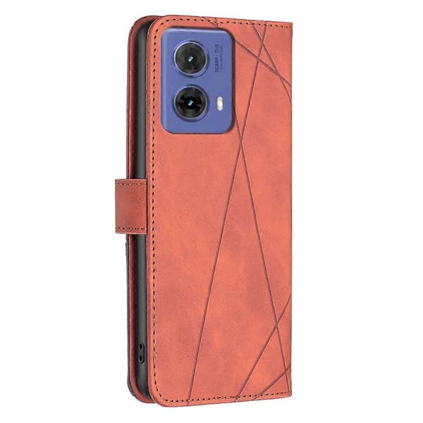 Läderfodral för Motorola Moto G85 Brown