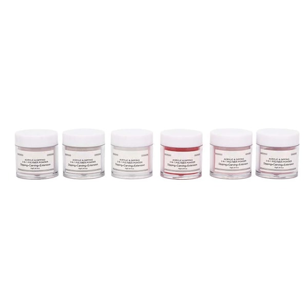 Nagel Akryl Pulver Naglar Dipp Pulver Nagelkonst Dekorations Kit Set