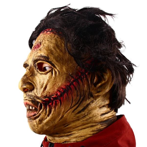 Motorsågsmassakern Leatherface Mask Halloween Skräck Maskerad Cosplay Latexmasker