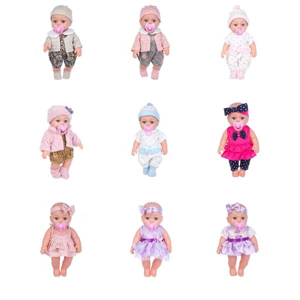 Rebirth Vit Doll Vinyl Silikon Nyfödd leksakspresent 12 tum naturtrogen simulering Handgjorda Baby Reborn Dolls Pink