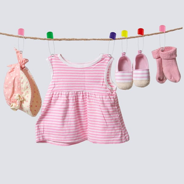 100 stycken blöjnålar, babysäkerhetsnålar, 5,5 cm, plasthuvud, tygblöjnålar med lås (färg)