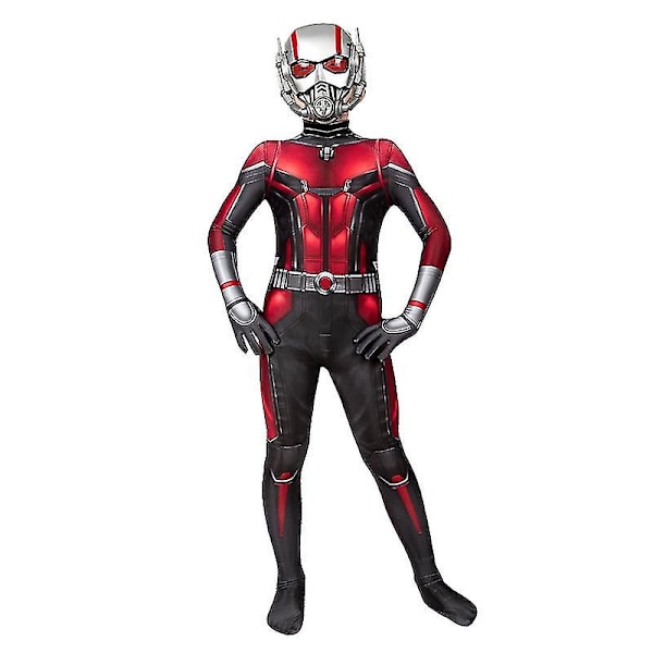 Ant-Man -asu lasten cosplay-asu poikien puku karnevaaliasu haalarilla ja maskilla