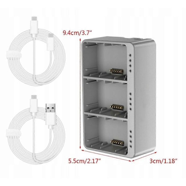 Hubbladdare för DJI Mini 3 / Mini 3 Pro / Mini 4 Pro 3-batteridrönare