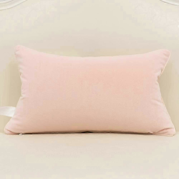 Marinblå Vit Guld Läder Randig Patchwork Sammet Kuddfodral ... Pink