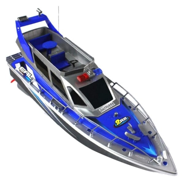 Police Remote Control Boat 1:20 RC Police Speed ​​Boat Full Electric Boat Stor 4-kanals patrullbåt med fjärrkontroll