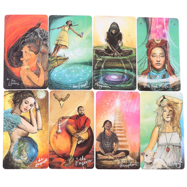 Light Seer's Tarotkort - Engelsk Spådom til Brætspil