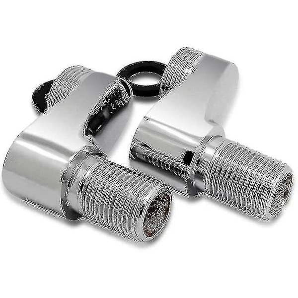 2-pak Badekarhaneadaptere med 3/4 \", 1/2\" Justerbar Svingarm, Klo-brusehane, Massiv Messing Badeværelseshanetilbehør