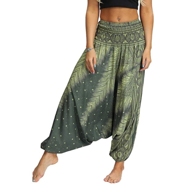 Tryckta Casual Yogabyxor för Kvinnor