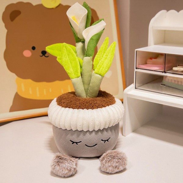 Jellycat plysdukke serie dyr capybara plysdukke dukke plyslegetøj engros 30cm Calla Lily