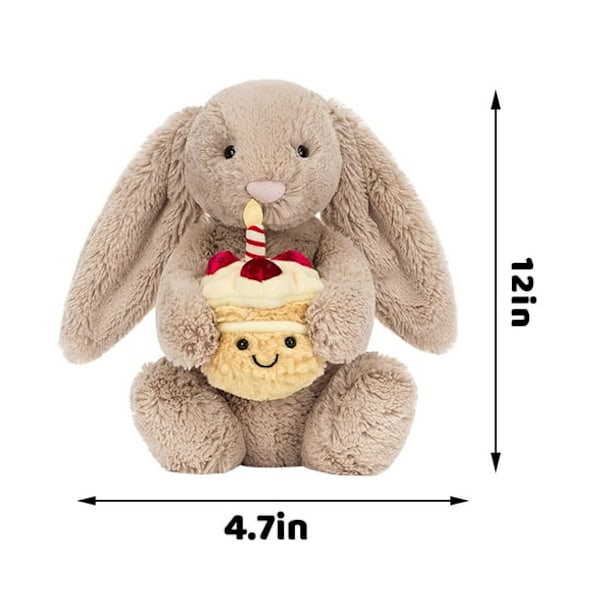 Jellycat Kanin Mjukisdjur, Kanin Jellycats Nyckelring, 30 cm Jellycats Söta Mjukisdjur