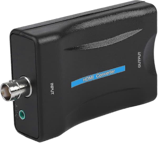 Koaksial til HDMI-adapter for TV-antenne, 1080p/720p HD-skjermvideoadapter, overvåkingsmonitor
