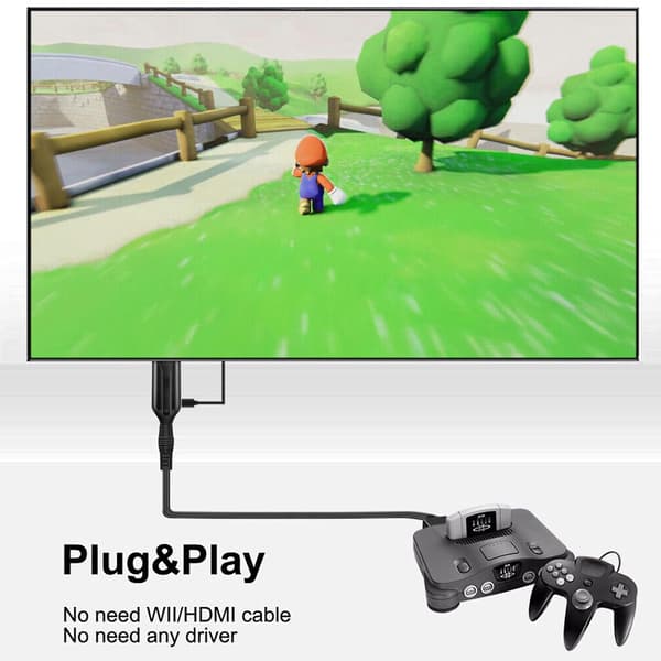 {YM}For Nintendo Gamecube Super NES/SNES N64 til HDMI-adapterkonverteringskabel