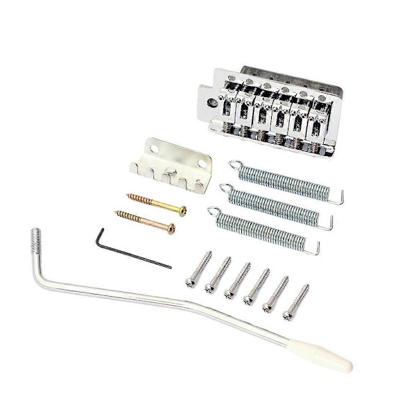 Gitarrset Vänsterhänt Gitarrstall Gitarrtillbehör Enkel Tremolo Gitarrstall 6-strängad Gitarrstall Silver