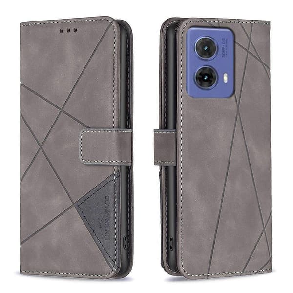Läderfodral för Motorola Moto G85 Grey