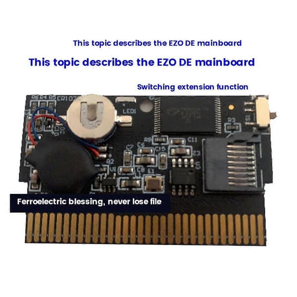 Til EZ-FLASH Definitive Edition EZODE EZ4 Spilkassette Realtidsur Support TF-kort 128GB til Black