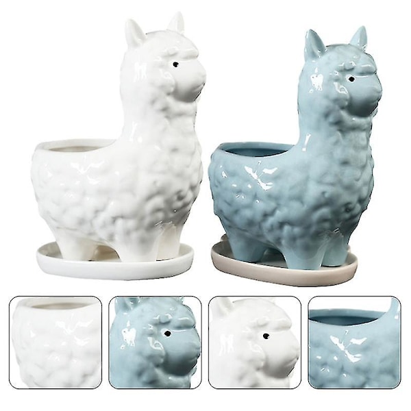 2 stk. Alpaca Blomsterpotte
