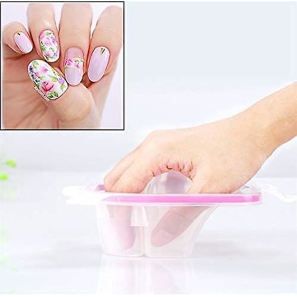 1 bit nagelblötskål Nail Spa Bowl Nail Art Remover Soak Soaker Behandlingsskål används för manikyr Spa Tool