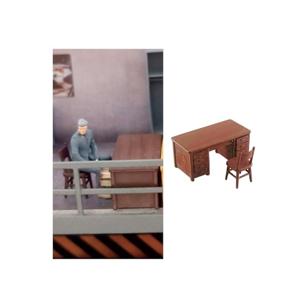 1/64 Skala Bilverkstad Layout Diorama Modell Leksak Bord Kaffe