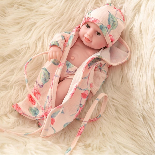 Naturtrogna baby flickdocka med kläder Bästa set för flicka baby