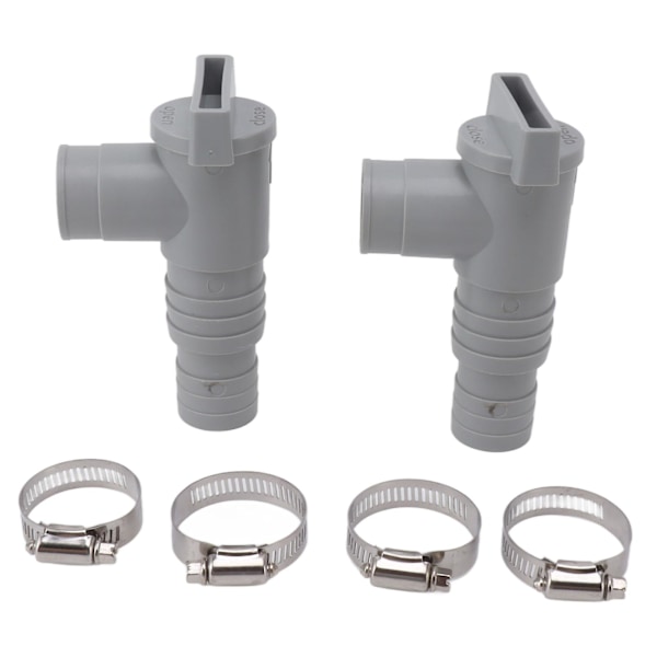 Basseng Stengeventil PVC Enkel Installering Basseng Stempelventiler Erstatning for 32mm Slange Koblet til Basseng NO.9263