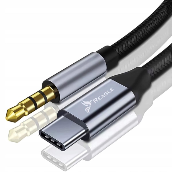 USB-C minijack 3,5 AUX ljudadapterkabel 1,5 m, JL1836