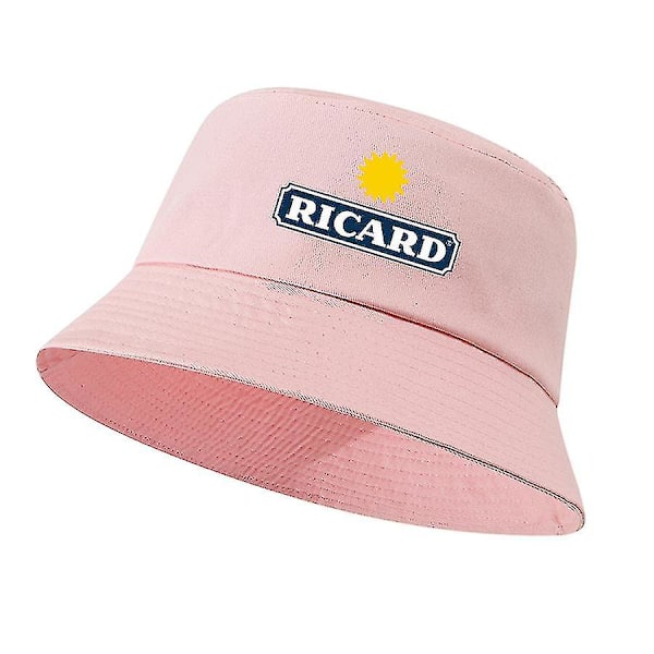 Unisex Bob Ricard Bucket Hats Ensidig Bomull Kvinnor Män Andningsbar Utomhus Strand Panama Hatt Fiskehatt Pojkar Flickor Modekepsar