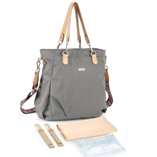 Skötväskor Mammaväska Mode En Axel Crossbody Vattentät Nylon Stor Kapacitet Vulkanaska Volcanic ash L