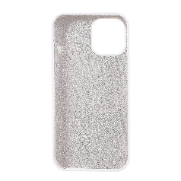 Silkeaktig Myk Solid Silikondeksel til iPhone 12 Mini White iPhone 12 mini 5.4 inch