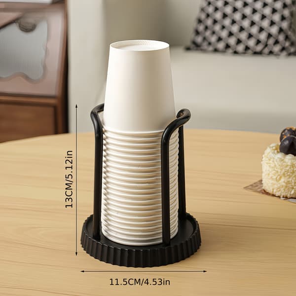Justerbar Plastikk Koppholder Multifunksjonell Kaffe Te Organizer Plassbesparende White