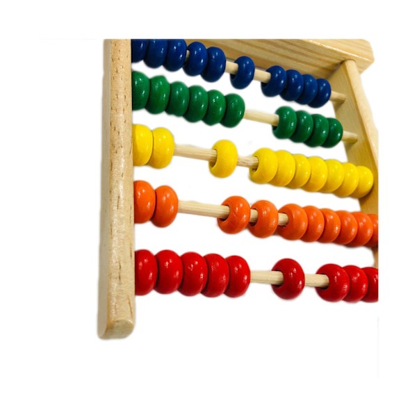 Børn 5-Rækket Træperler Kugleramme Tælleramme Matematik Læring Pædagogisk Puslespil Legetøj